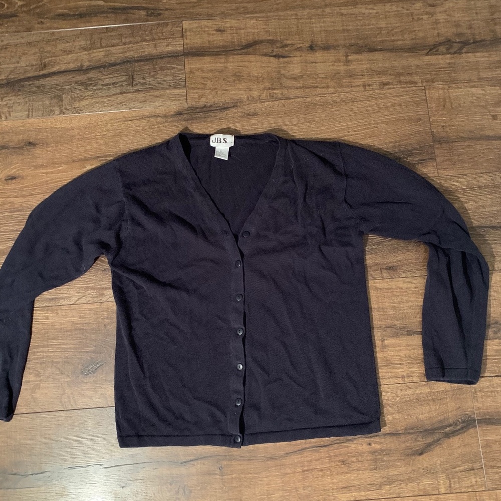 j.b.s ltd v-neck button up sweater